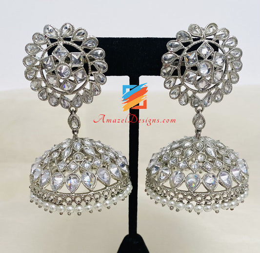 Silver Lightweight Jhumka