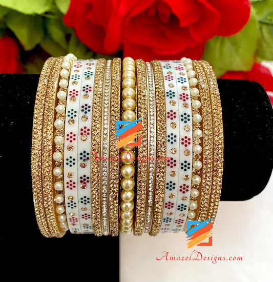 Traditional And Moti Bangles Churra