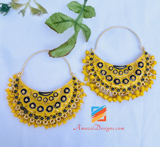 Yellow Hand Painted Wali