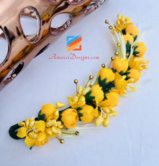 Yellow Orangeish Gajra