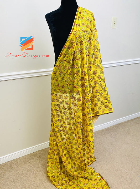 Giallo Sippi Sitara Phulkari