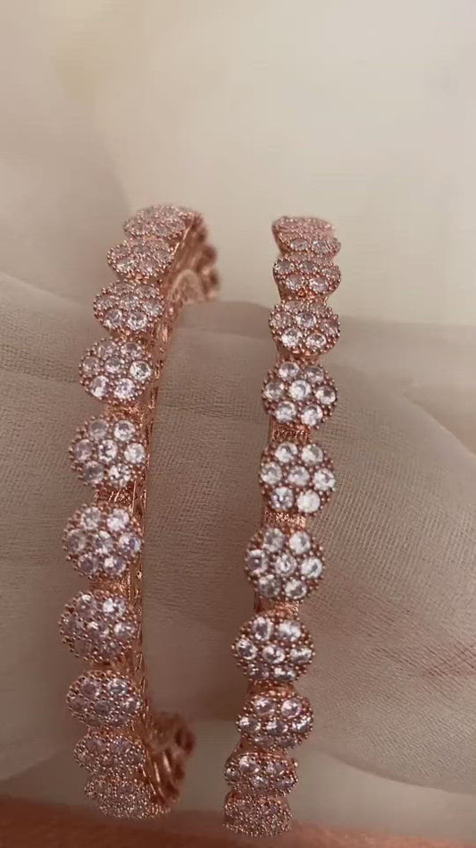 Cubic Zirconia Golden Silver Kadas