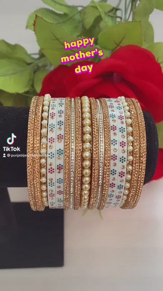 Traditional And Moti Bangles Churra